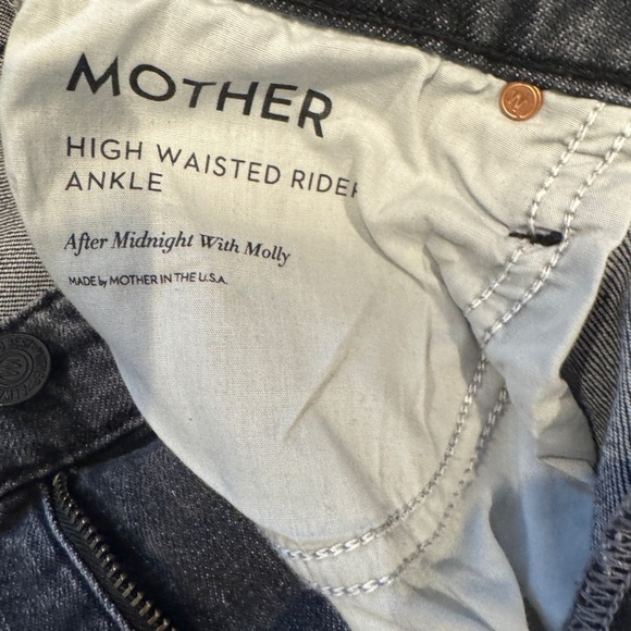 MOTHER High Waisted Rider Ankle Jeans 27 - Picture 6 of 8